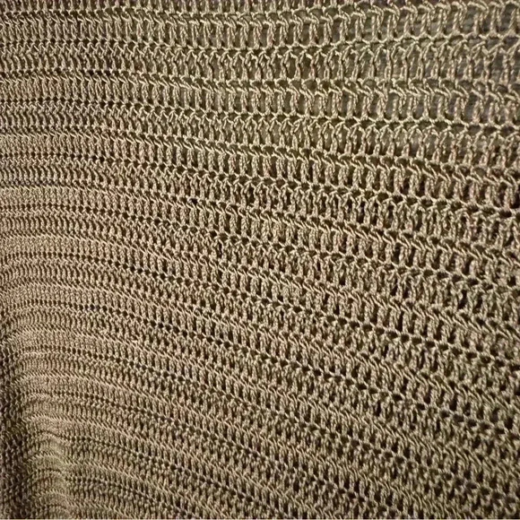 BCBGMAXAZRIA Vintage Y2K  Crochet Knit Bell Sleeve Sweater - Picture 7 of 7